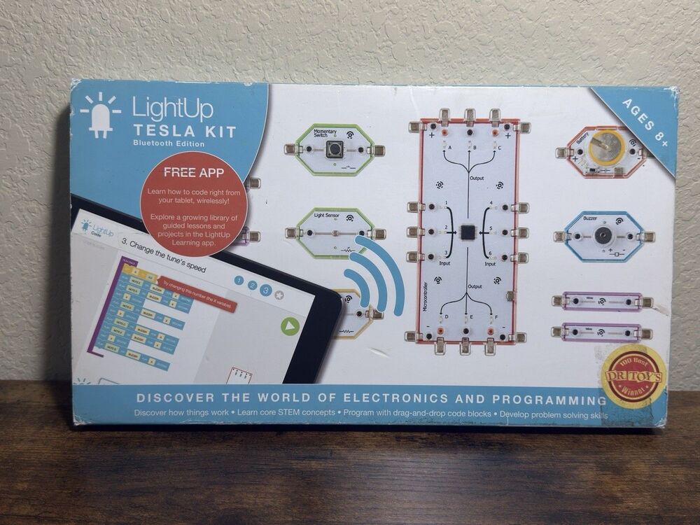 Light Up Tesla Kit BLUETOOTH Edition Introduce Kids To Electronics Science STEM